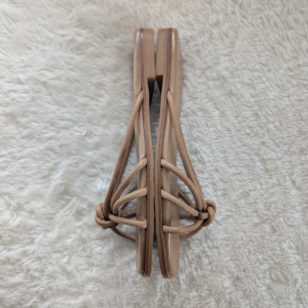 Flattered Yvette Tan Leather Women's Sandals - Picture 4 of 11